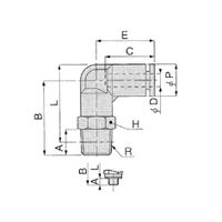 コクゴ 帯電防止エルボ PL 6ー01ーEG 10ヶ入 PL6-01-EG 1袋(10ヶ) 03-240-07（直送品）