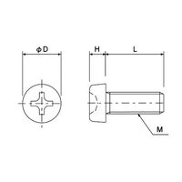 コクゴ PEEK/ + ナベ小ネジ M5 L8 10個入 101-7990303 1袋(10個) 01-799-03-03（直送品）