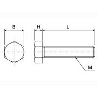 コクゴ PEEK/六角ボルト M6 L25 10個入 103-8010205 1袋(10個) 03-801-02-05（直送品）