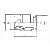 トヨックス トヨコネクタF TCFSー32ーF1.5S トヨシリコン 32φ用 103-71303 1個 03-713-03（直送品）