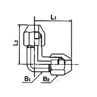 コクゴ フレヤード・エルボ・ユニオン FLZ3/8ー00 PP 10ヶ入 1袋(10ヶ) 03-215-02（直送品）