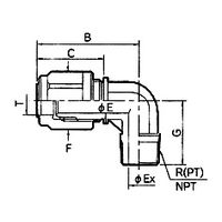 コクゴ メイルエルボ ミリサイズ 60-12ME 8-P 60-12ME8-P 1個 03-008-18（直送品）
