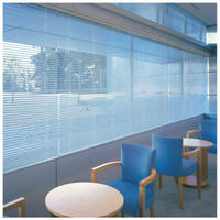 ニチベイ　ヨコ型ブラインド　SAS-25 幅1940×高さ1600mm　右操作　ロッド長さ105cm　ベージュ(S-004)　（直送品）