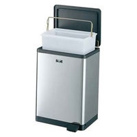 山崎産業 コンドル ママポット ＳＣーＫ１５ DP-10-SB 1台 15L ふた付ゴミ箱 ペダルペール ステンレスダストボックス
