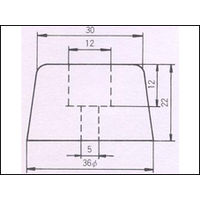 コクゴ ゴム脚 ワッシャー入 100ヶ入 K-36 1袋（100ヶ） 05-041-22（直送品）