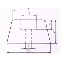コクゴ ゴム脚 ワッシャー入 100ヶ入 K-40 1袋（100ヶ） 05-041-24（直送品）