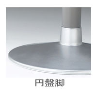 イトーキ　サポートスツール　背付　丸ベース脚　脚掛無　グリーン　PCK-1107DL-W4E7　（直送品）