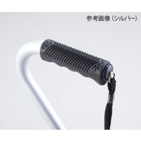 アズワン 4点杖 (軽量アルミニウム製/ブラック) PW-101-AL-BK 1本 8-1219-02（直送品）