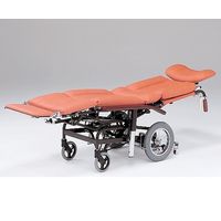 日進医療器 フルリクライニング車椅子 (介助式/スチール製/座幅460mm/32.2kg/チルト) NHR-7 1台 8-3572-01（直送品）