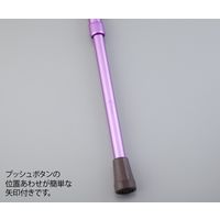 アズワン カラーステッキ (伸縮式) パープル 228 1本 0-5813-02（直送品）