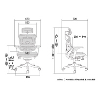【軒先渡し】 エルゴヒューマン プロ ハイタイプ オフィスチェア エラストメリックメッシュ 肘付 グリーン EHP-HAM 1脚（直送品）