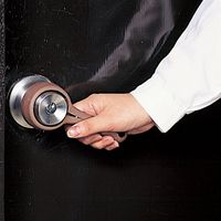 日本緑十字社 ドアハンドル ドアハンドルー1552 茶 342040 1セット(2個)（直送品）