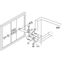 日本緑十字社 ステンレス製平面ミラー(屋内用) SFMー64 279003 1台（直送品）