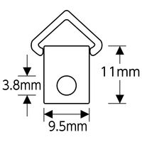 日本緑十字社 金具54 ビラカン 10個1組 137540 1セット(100個:10個×10組)（直送品）