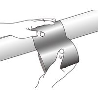 日本緑十字社 配管識別テープ AH306(中) 反射青 186306 1巻（直送品）