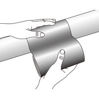 日本緑十字社 配管識別テープ AH301(大) 反射白 185301 1巻（直送品）