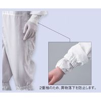 アズワン アズピュアクリーンスーツ(フード別・サイドファスナー型) ポケット無し 青 2L 21212SB 1着 2-4951-03（直送品）