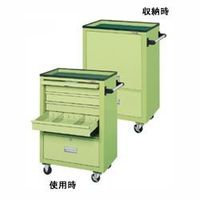 サカエ エスエスワゴン(中量タイプ/均等耐荷重200kg/ゴム車/H880mm/移動式) SSーB4N 1台（直送品）