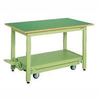 サカエ 軽量作業台(KKタイプ/均等耐荷重350kg/サカエリューム天板/H740mm/固定式/移動式) KKー157F 1台（直送品）