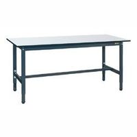 サカエ 軽量高さ調整作業台(TKSタイプ/均等耐荷重200kg/ポリエステル天板/H740~940mm/固定式) TKSー157PD 1台（直送品）