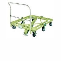 サカエ 自在移動回転台車 超重量型 取手・センターベース付 RHー3FG 1台（直送品）