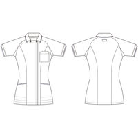 ルコックスポルティフ カ】QNW1025 アクアブルーXバニラ LL UQW1025-41-LL 1枚　白衣（直送品）