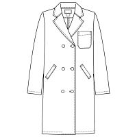 フォーク カ】2531POー1 ホワイト 4L 2531PO-1-4L 1枚　白衣　ドクターコート（直送品）