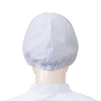 【衛生帽子・キャップ】 KAZEN カゼン 482-32 F フリー 男女兼用 後ろゴム 白 ホワイト 1袋（2枚入り）