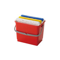 山崎産業 小物入れバケツ レッド 4903180126187 1セット(1個×2)