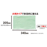 山崎産業 おそうじタオル12枚入 グリーン 4903180604135 1セット(12枚×2袋)