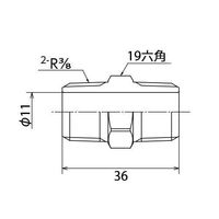 エスコ R1/2” ニップル(ステンレス製) EA469AH-4A 1セット(20個)（直送品）