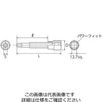 エスコ 1/2”DR/3/16”ー5/8” [HEX]ビットソケットセット EA618RX-100 1セット（直送品）