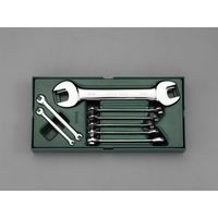 エスコ 10本組 両口スパナ(トレー入り) EA687YA-11 1組(1セット)（直送品）