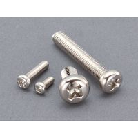 エスコ M2ーM6 鍋頭小ねじセット(真鍮ニッケルメッキ) EA949AE-81 1セット（直送品）