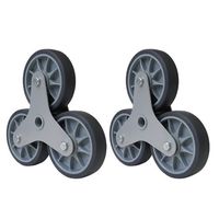 エスコ 160mm キャスター・3輪(EA520FDー2用/2個) EA520FD-102 1セット(2個)（直送品）