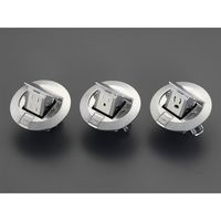 エスコ 125V/15A フロアーコンセント/丸型(1口/アース付) EA940CE-502 1個（直送品）