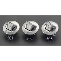 エスコ 125V/15A フロアーコンセント/丸型(1口/抜止・アース付) EA940CE-503 1個（直送品）