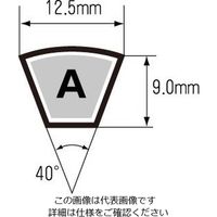 エスコ A 92 高負荷伝動ベルト(レッドVベルト) EA967AR-92 1セット(3本)（直送品）