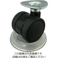 エスコ 71.5mmキャスター用受け皿(黒/4個) EA986TS-3 1セット(40個:4個×10袋)（直送品）