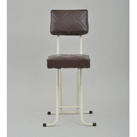 YAMAZEN　フォールディングチェア　スクエアタイプ　ブラウン　（直送品）