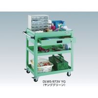 トラスコ中山 TRUSCO ツールワゴン ドルフィン 600×400 4輪自在 ウレタン車輪 ホワイト DLWS-662UJ-W 1台（直送品）