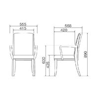 アイリスチトセ　レリスタ　ダークブラウン／グリーン　RST-MD-UP2765　1脚　（直送品）