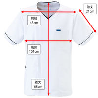 フォーク メンズジップスクラブ 1016EW-7-S 1枚　スクラブ（直送品）