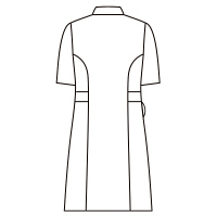 住商モンブラン スクエアカラーワンピース ナースワンピース 半袖 サックスブルー S 73-1914（直送品）