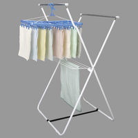 アイリスオーヤマ 室内物干し 幅142×奥行81×高さ155cm スタンド 折りたたみ コンパクト ホワイト SLM-990XR １台