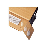 白井産業 パソプリ PCデスク（複合機設置タイプ） ナチュラル（直送品）