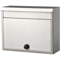 ケイ・ジー・ワイ工業 らくらくポスト SGT-2200L 幅375×奥行150×高さ300mm 郵便ポスト A4 角2封筒 ステンレス ダイヤル錠 鍵付き