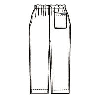 KAZEN 手術スラックス(男女兼用)ロイヤルブルー L 155-85 1枚　スクラブ（直送品）