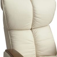 宮武製作所　肘付本革座椅子-風雅-　アイボリー　（直送品）