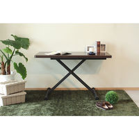 【軒先渡し】東馬（Tohma）　aldy　リフティングテーブル　ブラウン　幅1200×奥行600×高さ230～720mm　1台　（直送品）